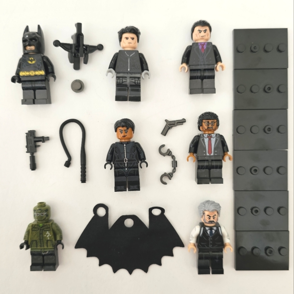 Lot of 7 Lego Compatible DC Super Heroes The Batman Movie Minifigures